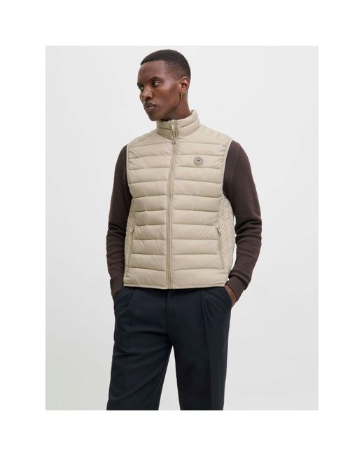 Jack & Jones Natural Jje Bradley Light Body Warmer – Crockery for men
