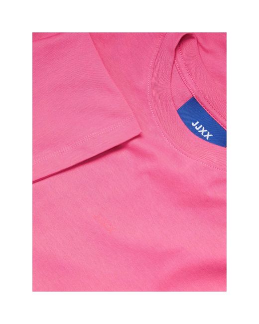 JJXX Pink Andrea Loose Logo T-Shirt Ladies