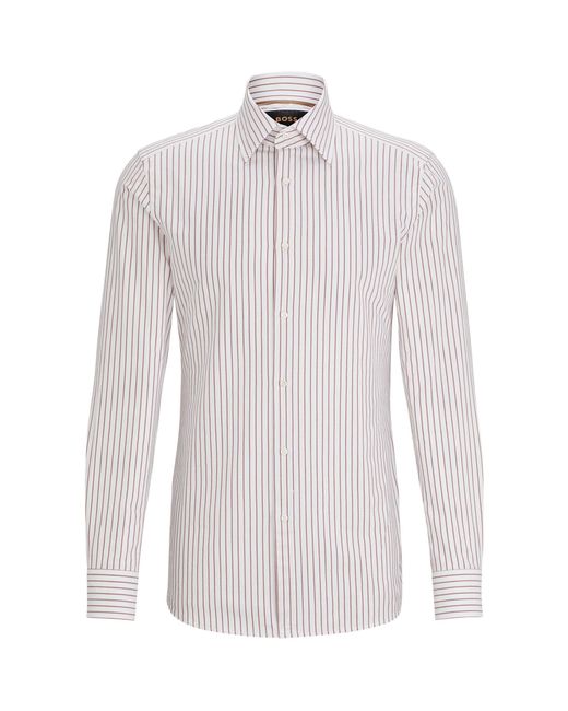 Boss Gray Long Sleeve Plain Shirt for men