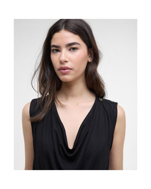 Barbour Black Saskia Top