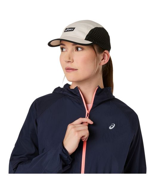 Asics Blue Road Packable Running Jacket