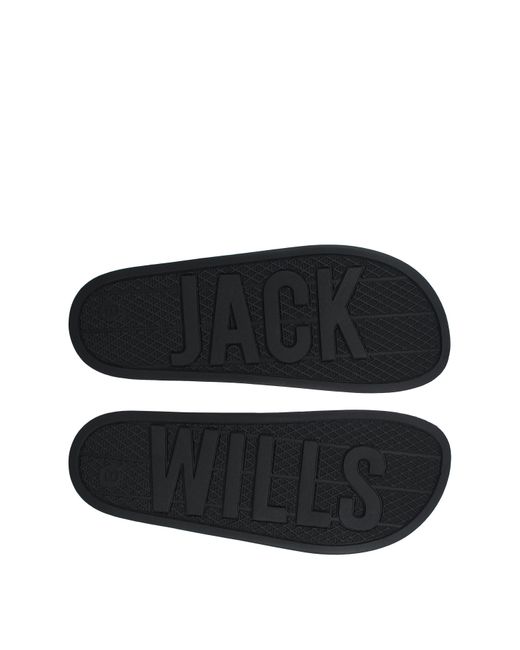 Jack Wills Black Logo Sliders