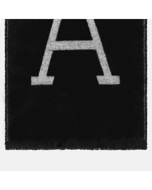 ARCTIC ARMY Black Winter Knitted Scarf for men