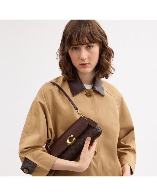 COACH Brown Jet Shoulder Bag