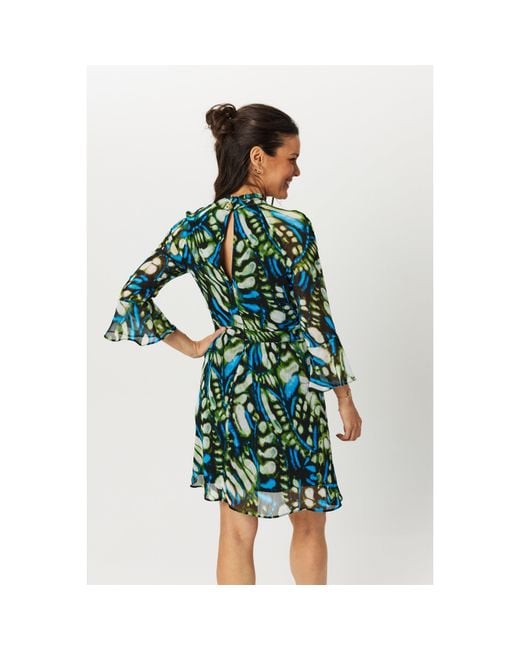 Biba Green Keyhole Skater Dress