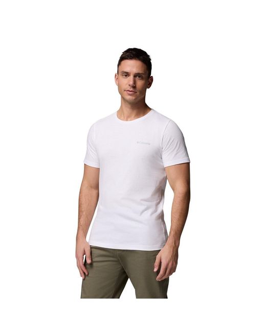 Columbia White Rapid Ridge Graphic Tee for men