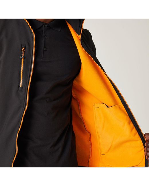Regatta Black Navigate 2 Layer Softshell Bodywarmer for men