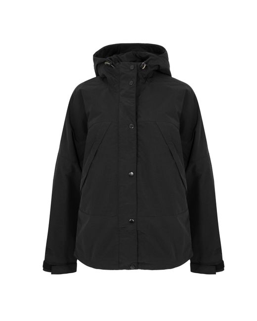 Timberland Black Water Resistant Fleece Lined Rain Anorak