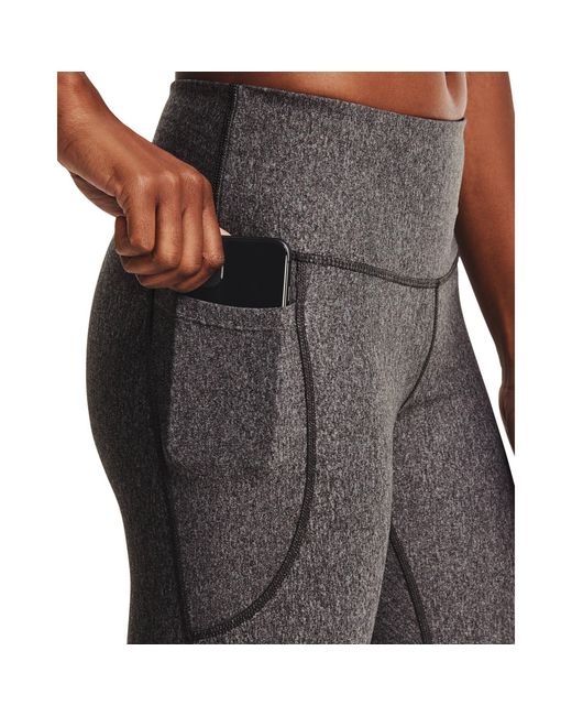 Under Armour Gray Heatgear No-Slip Waistband Full-Length Leggings