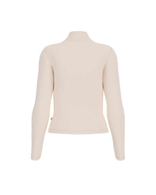 Guess White Roll Neck Long Sleeve T-Shirt