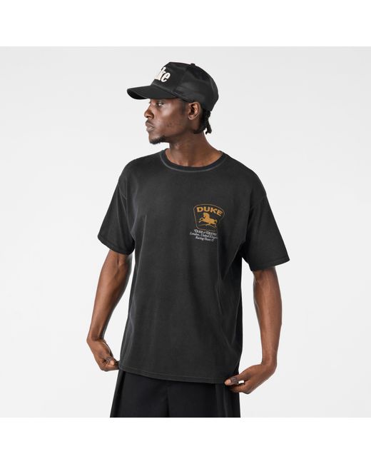 Duke & Dexter Black Oversized T-Shirt for men