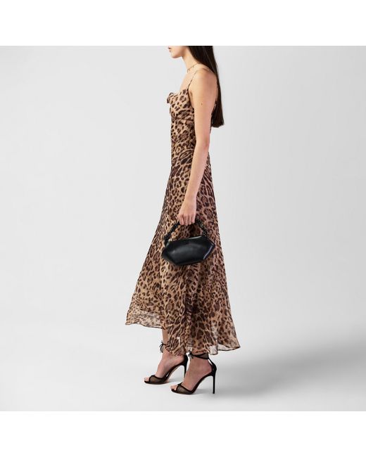 Bardot Brown Leopard Maxi Dress