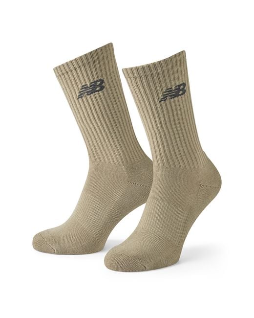 New Balance White Everyday Crew Socks 3-Pack Adults