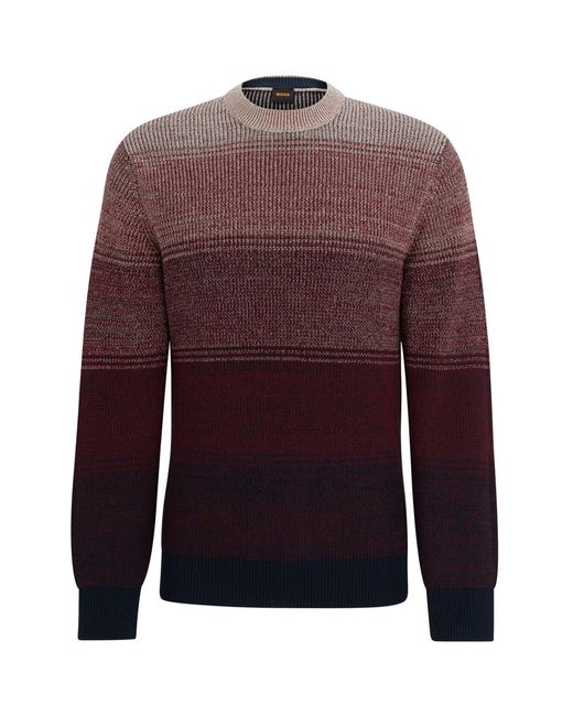 Boss Purple Kaller Knitted Top for men