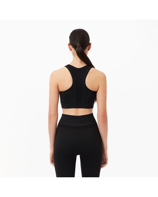 Lacoste Black Sport Stretch Removable Padded Bralette