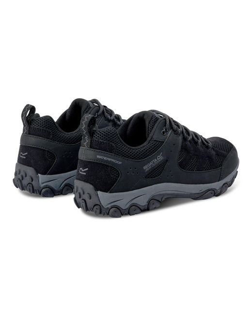 Regatta Black Edgepoint Iv Low Waterproof Walking Shoes for men