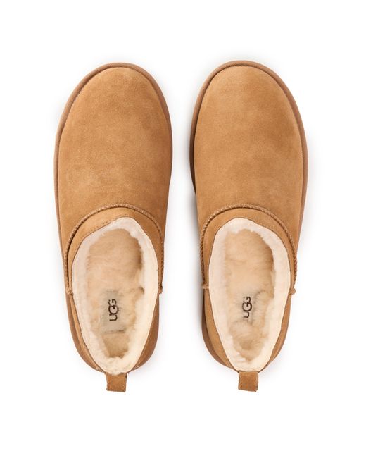 Ugg Brown Classic Micro Snug Boots for men