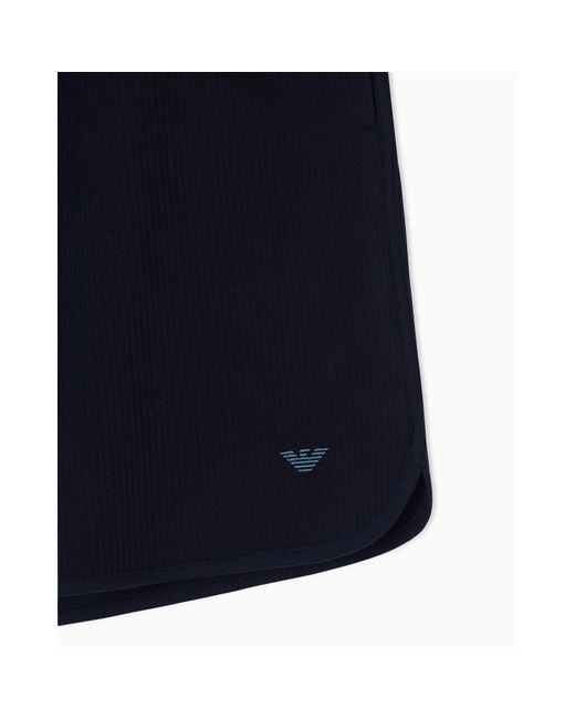 Emporio Armani Blue Loungewear Bermuda for men