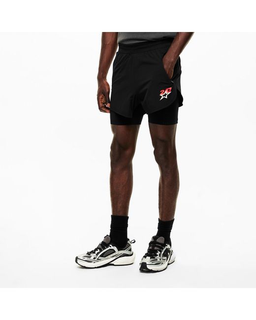 REPRESENT 247 Black Performance Gym Shorts for men