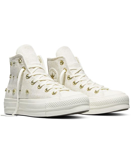 Converse White Canvas High-Top Trainers