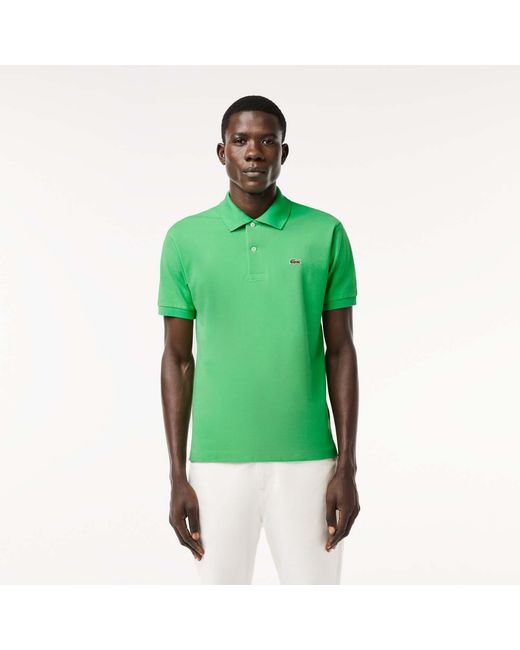 Lacoste Green Petit Piqu¿ Cotton Polo Shirt for men