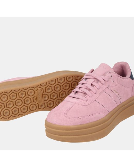 Jack Wills Pink Suede Newbury Platform