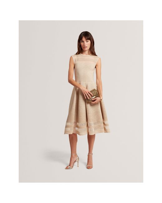 Ted Baker Natural Knitted Jumper Dress