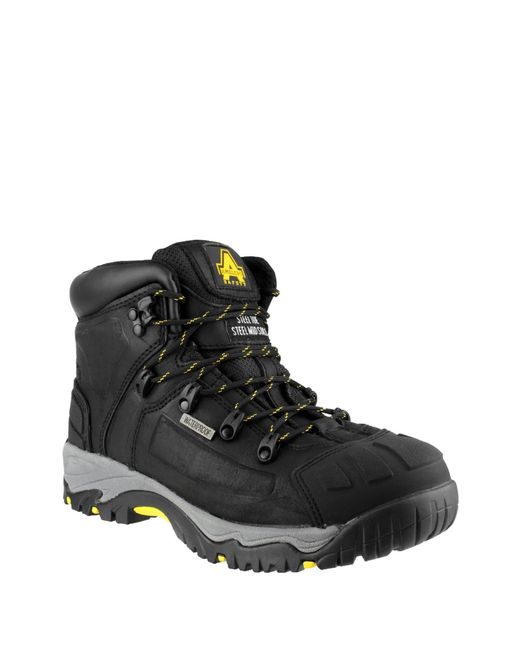 Amblers Safety Black As803 Waterproof Wide Fit Safety Boot