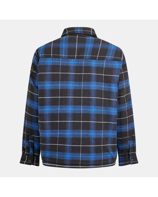 HUGO Blue Ebertos Long Sleeve Patterned Tailored Fit Shirt for men