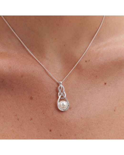 Jon Richard Blue Pearl And Crystal Infinity Trio Set