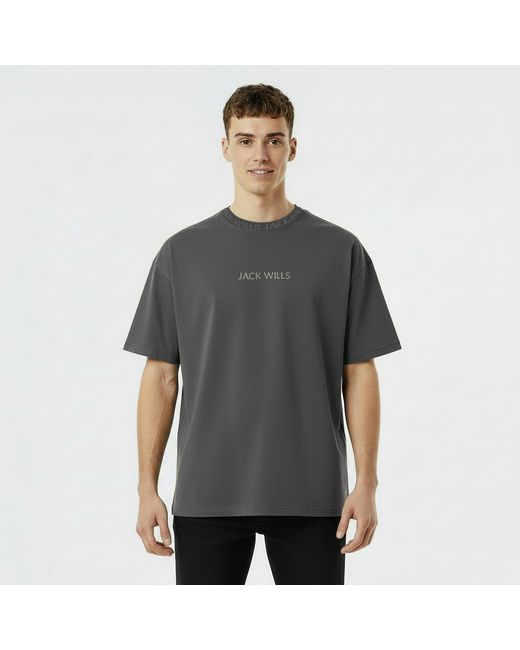 Jack Wills Blue Jacquard T-Shirt for men