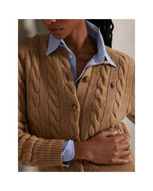 Polo Ralph Lauren Natural Cable Knit Cardigan