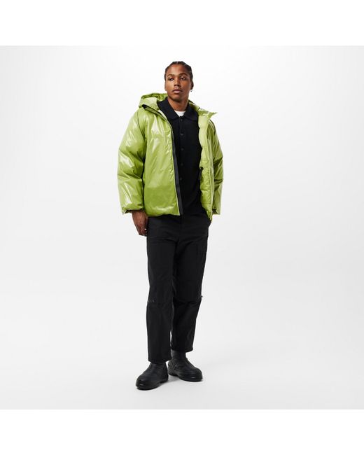 Rains Green Sibu Vision Waterproof Insulated Rain Anorak for men