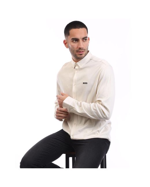 Boss White B Motion L Regular Fit Shirt for men