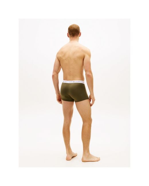 Tommy Hilfiger Black 3-Pack Logo Waistband Trunks for men