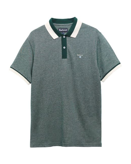 Barbour Green Helwith Polo Shirt for men