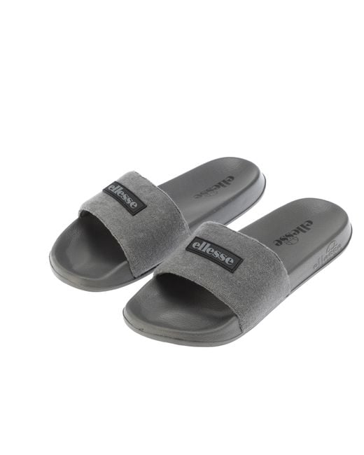 Ellesse Gray Laxxes Water Resistant Pool Sliders for men