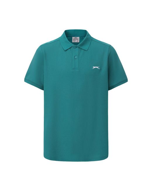 Slazenger 1881 Green Plain Polo Shirt for men
