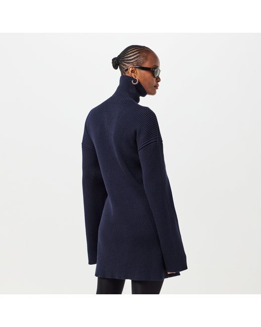 Balenciaga Blue Bal Pinch Mini Knitted Jumper Dress
