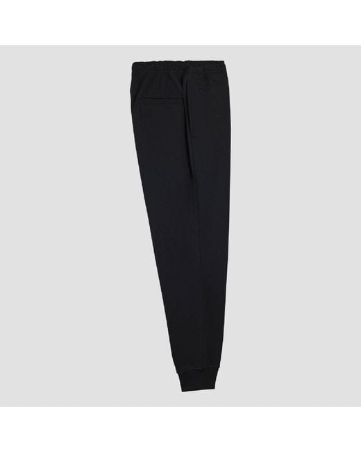 Y-3 Black Brushed Terry Cuffed Joggers for men