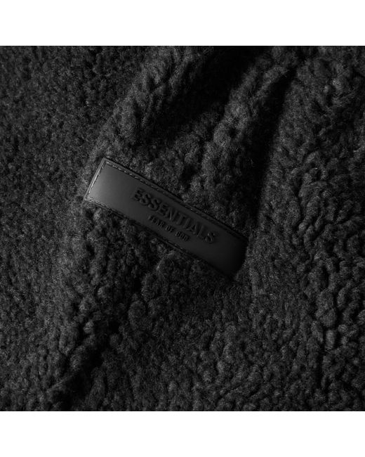 Fear Of God Black Open Hem Fleece Jogging Bottoms for men