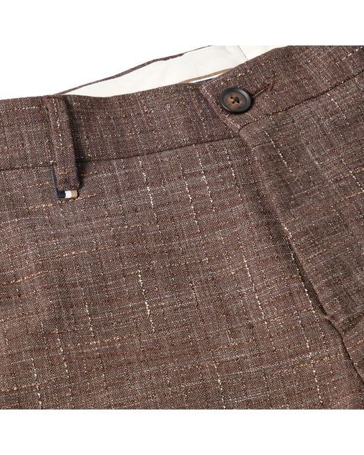 Boss Brown C Genius Straight Leg Trousers for men