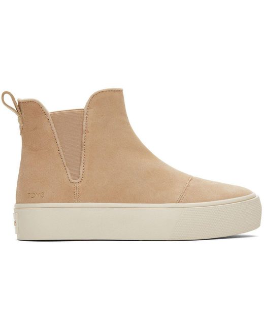 TOMS Natural Fenix Platform Chelsea Boots