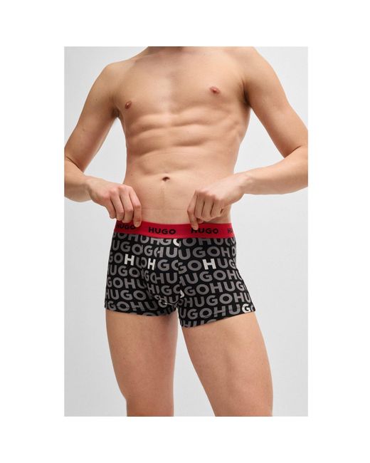 HUGO Black 3 Pack Boxer Shorts for men
