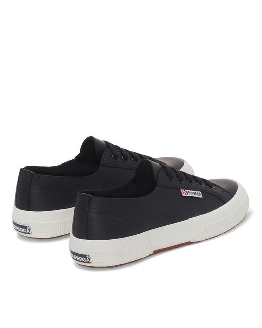 Superga Blue Nappa Canvas Low Trainers