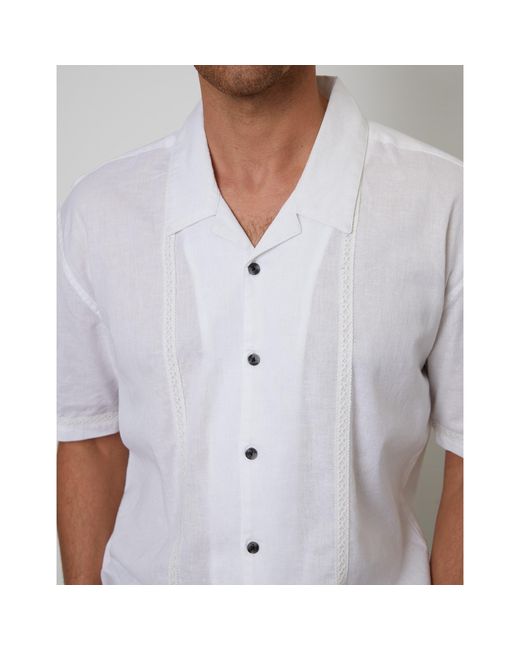 Threadbare Gray Short-Sleeve Bowling Shirt for men