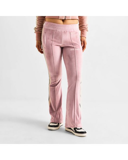Palm Angels Pink Closed Hem Jersey Jogging Bottoms