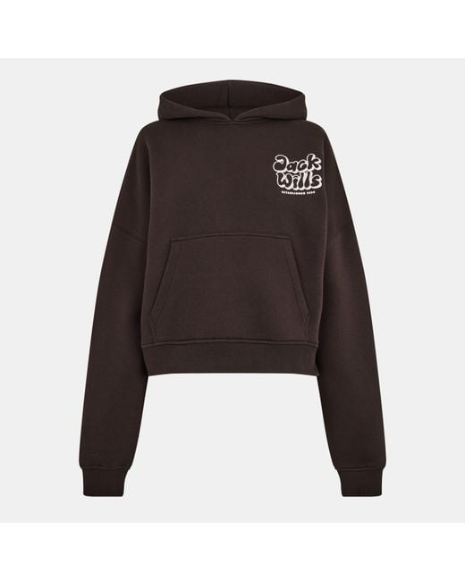 Jack Wills Black Jw Bubble Hoodie
