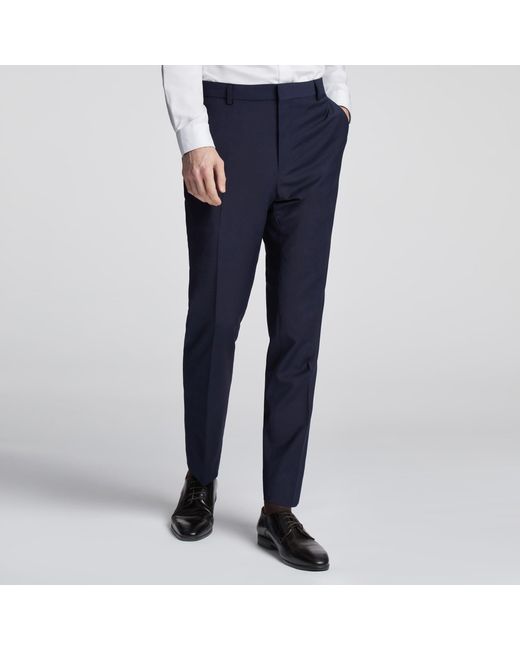 Ted Baker Blue Pilos Slim Fit Panama Suit Trousers for men