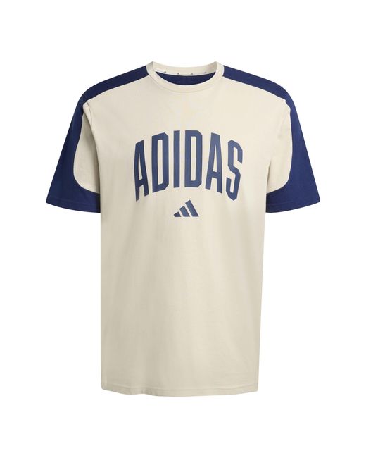 Adidas Blue Collegiate T-Shirt for men
